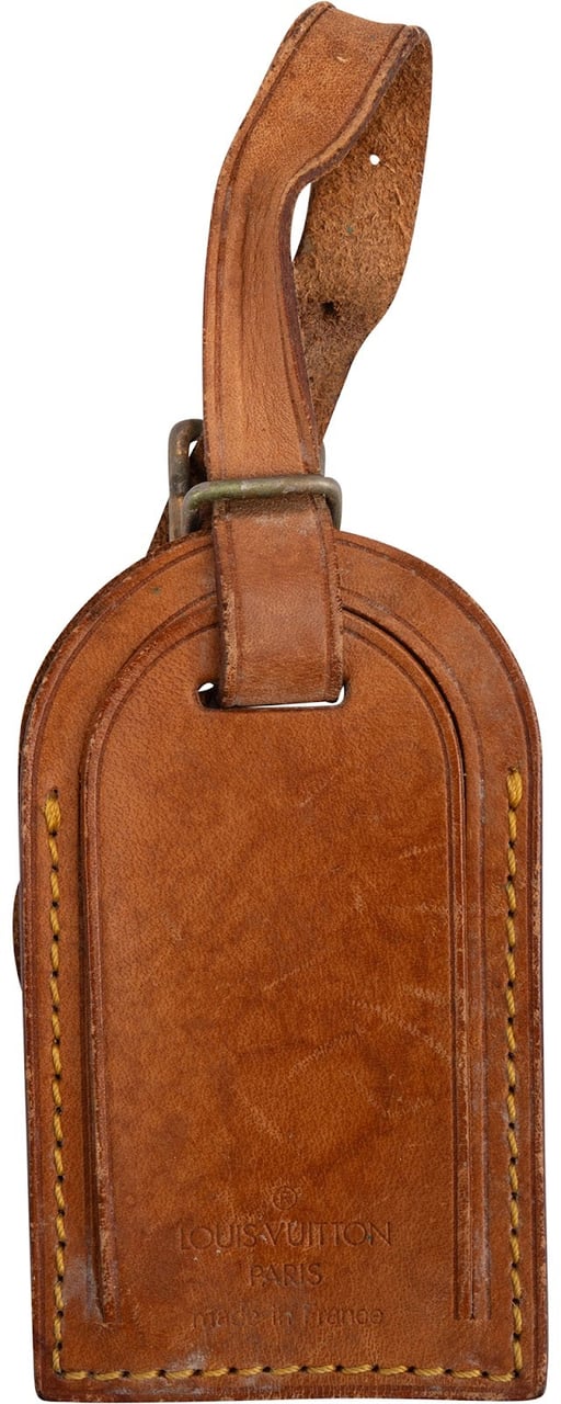 Louis Vuitton Vachetta Leather Luggage Tag Bruin