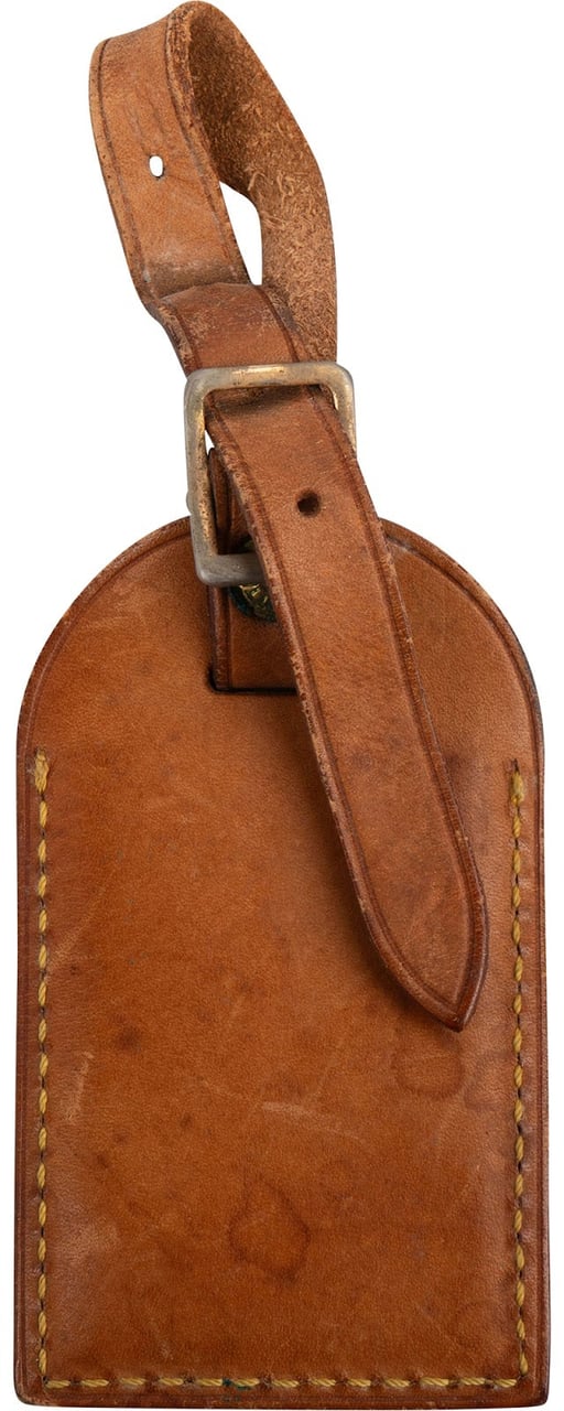 Louis Vuitton Vachetta Leather Luggage Tag Bruin