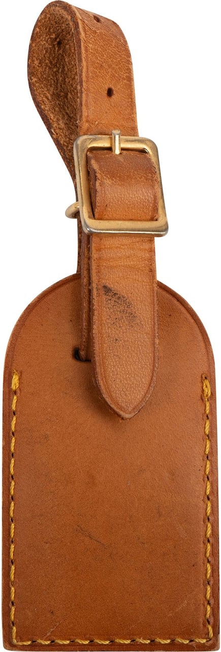 Louis Vuitton Vachetta Leather Luggage Tag Bruin