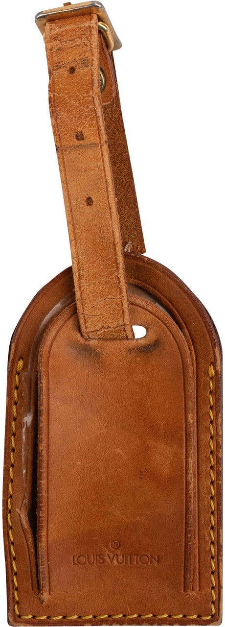 Louis Vuitton Vachetta Leather Luggage Tag Bruin