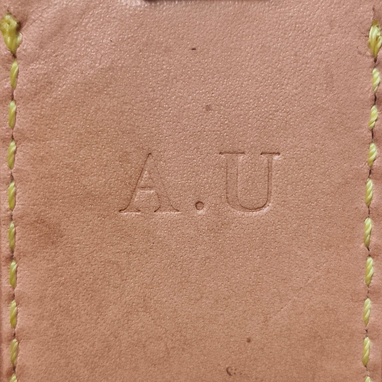 Louis Vuitton Louis Vuitton Vachetta Leather Luggage Tag (A.U.) Bruin