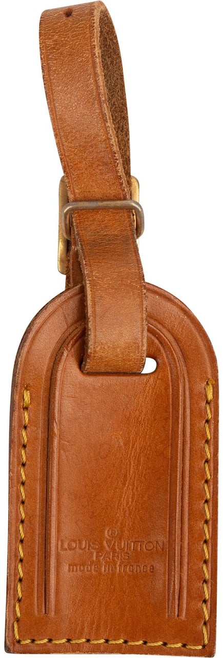 Louis Vuitton Louis Vuitton Vachetta Leather Luggage Tag Bruin