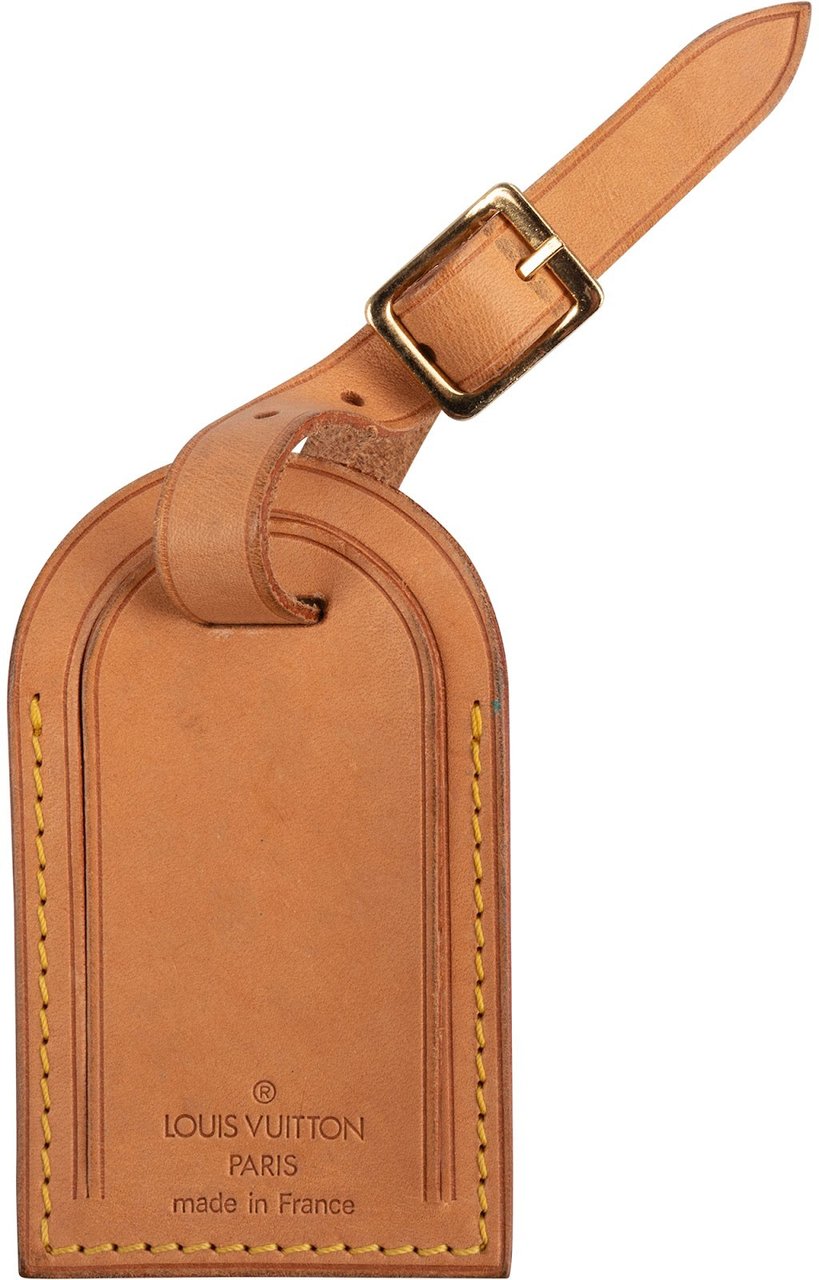 Louis Vuitton Louis Vuitton Vachetta Leather Luggage Tag Beige