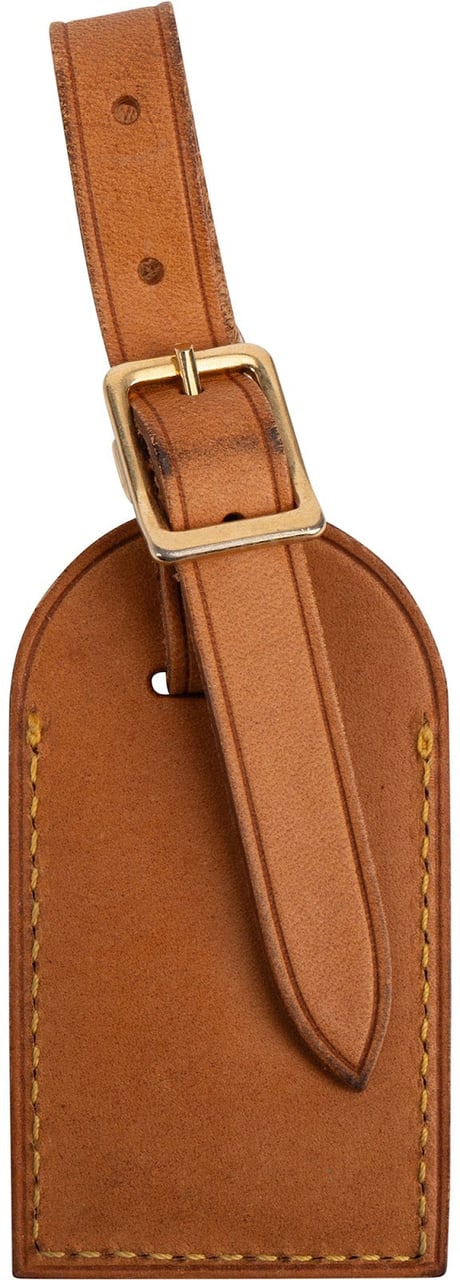 Louis Vuitton Louis Vuitton Vachetta Leather Luggage Tag Bruin