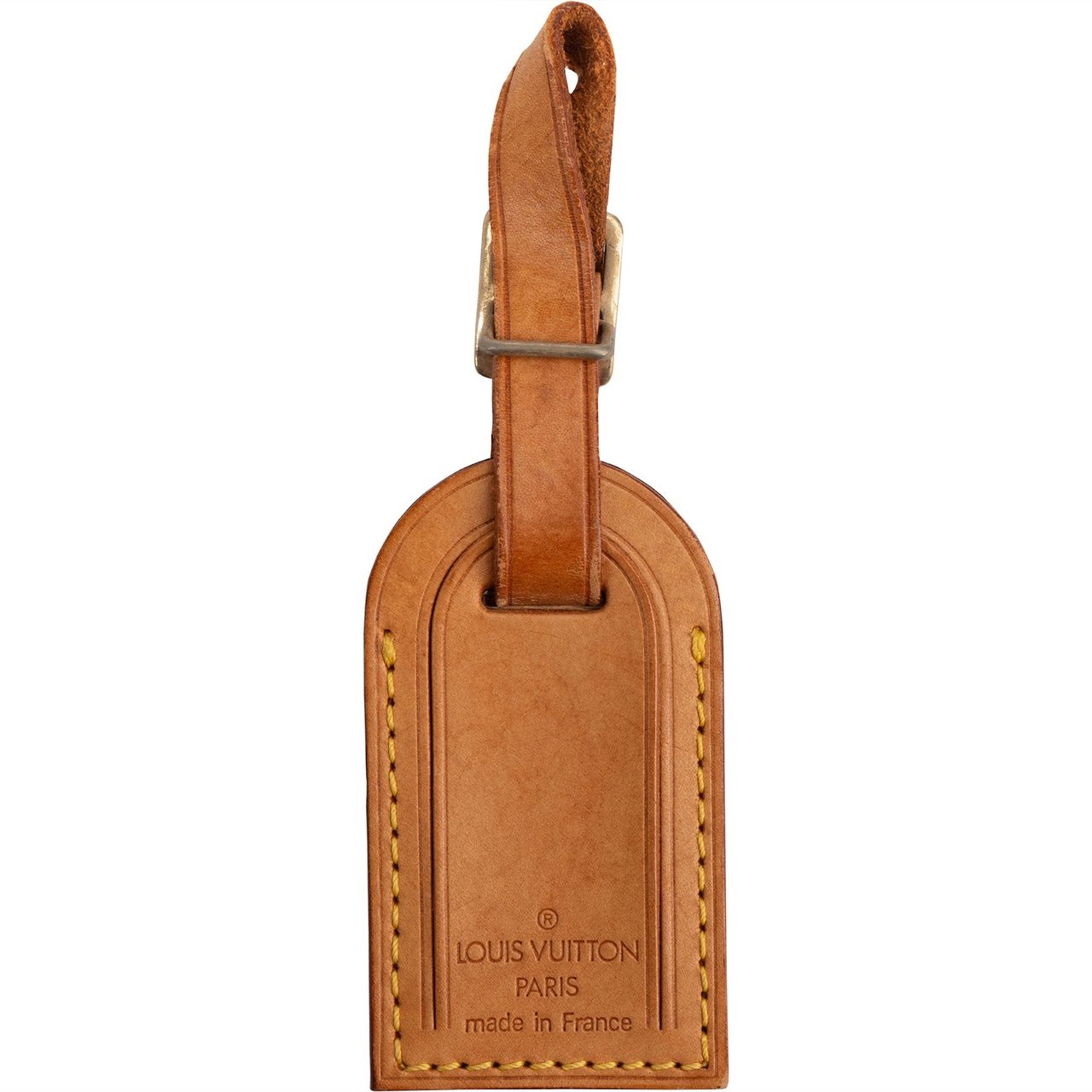 Louis Vuitton Louis Vuitton Vachetta Leather Luggage Tag Bruin