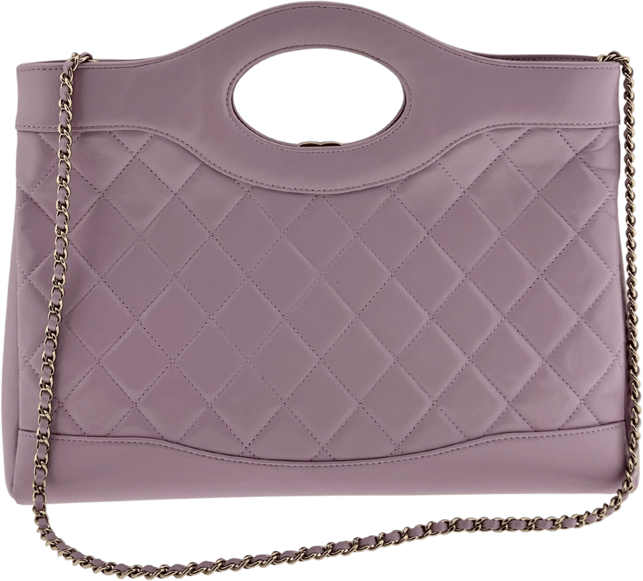 Louis Vuitton Chanel 31 light purple glänzendes Lammleder Shopper / sehr gut Paars