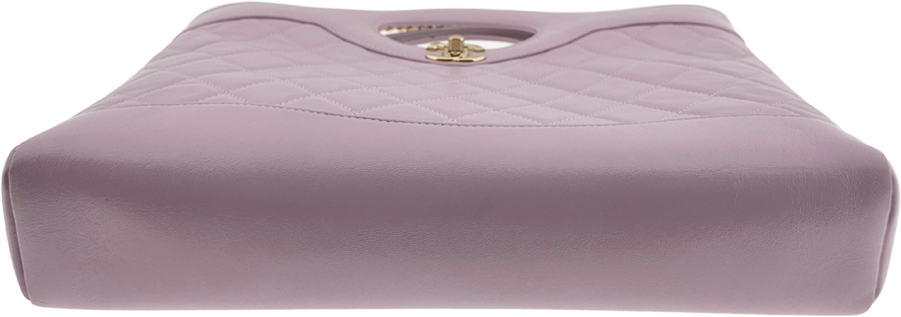 Louis Vuitton Chanel 31 light purple glänzendes Lammleder Shopper / sehr gut Paars