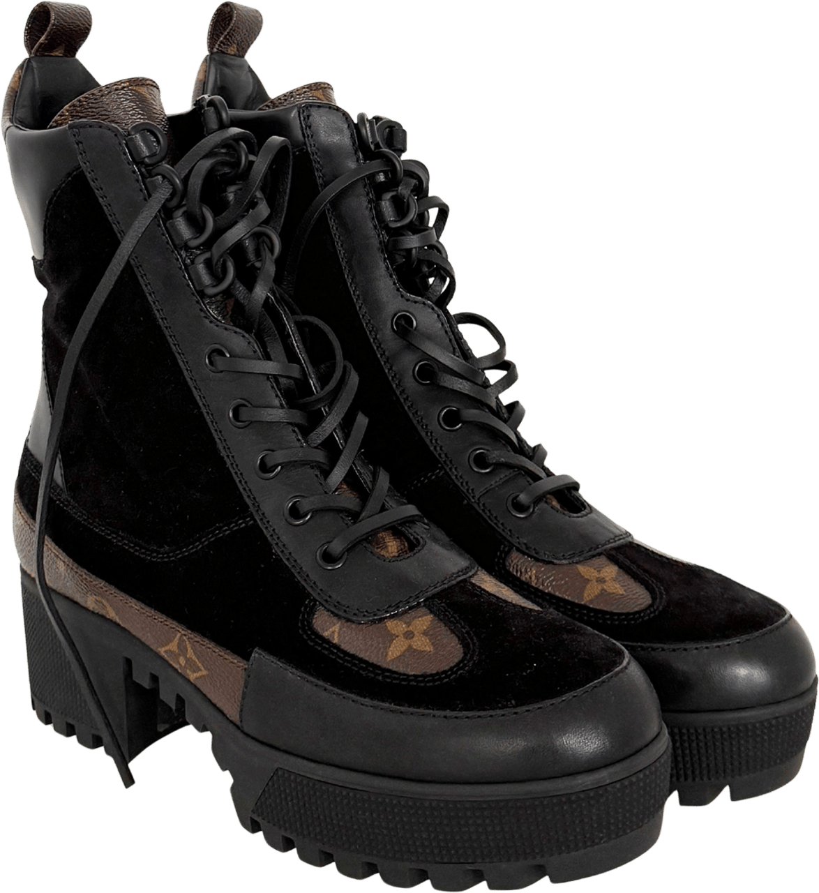 Louis Vuitton Louis Vuitton Laureate Desertboot 1A4XY3 Größe 39 Schwarz Fullset / neuwertig Zwart