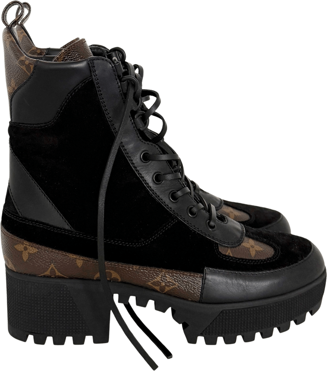Louis Vuitton Louis Vuitton Laureate Desertboot 1A4XY3 Größe 39 Schwarz Fullset / neuwertig Zwart