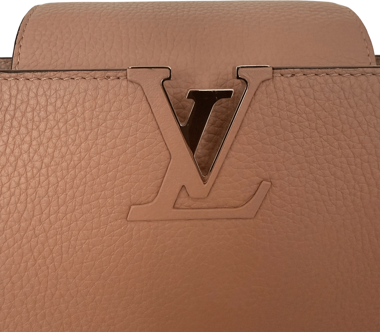 Louis Vuitton Louis Vuitton Capucines mit Schlangenledergriff Rosa N92801 / neuwertig Roze