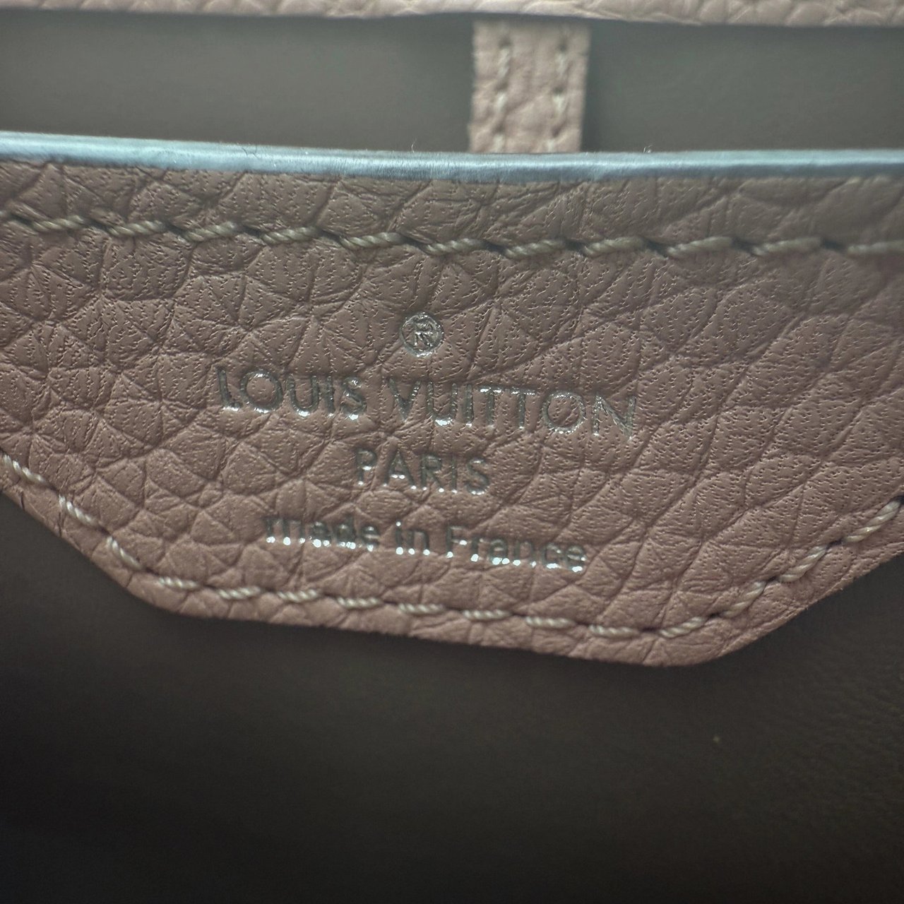 Louis Vuitton Louis Vuitton Capucines mit Schlangenledergriff Rosa N92801 / neuwertig Roze