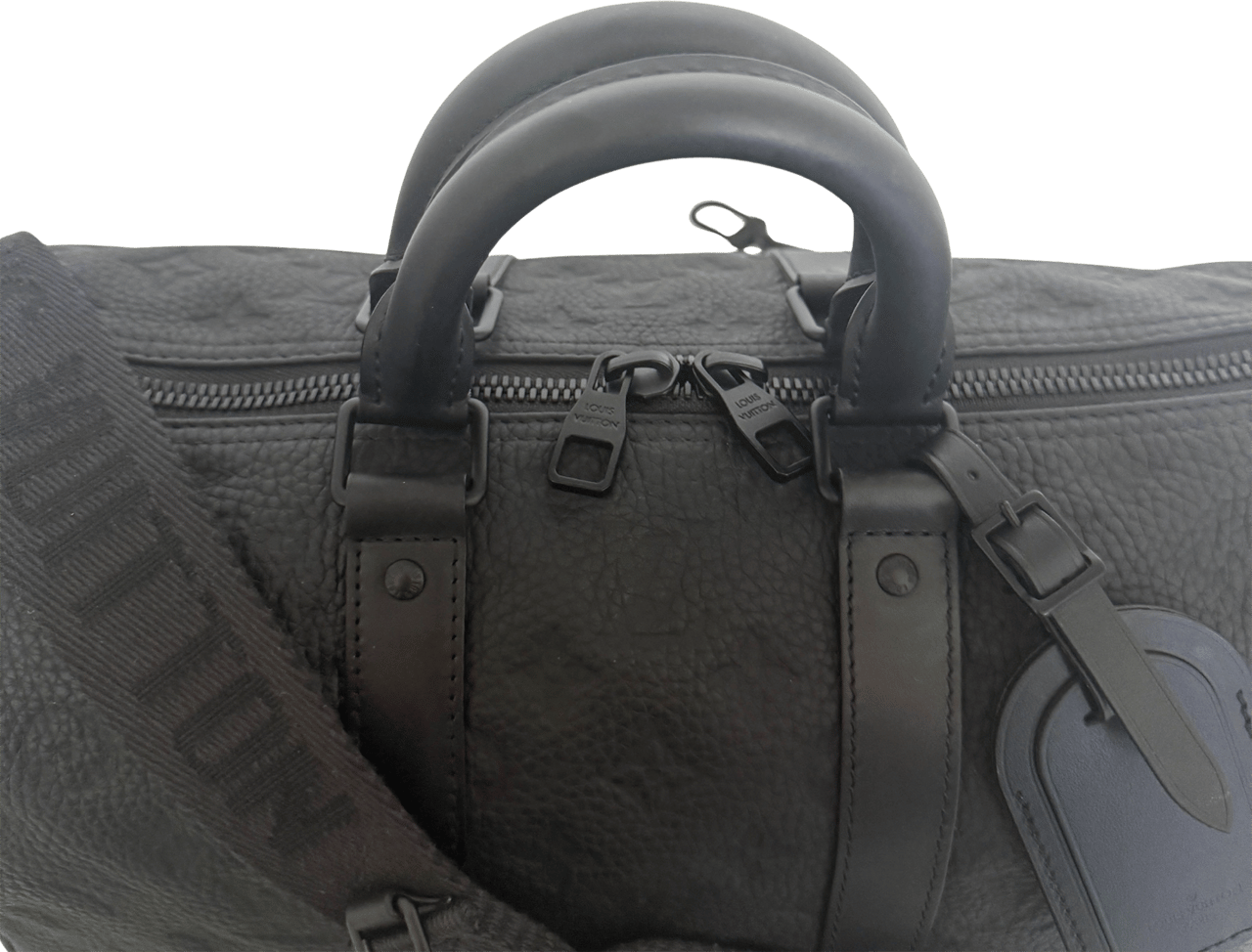 Louis Vuitton Louis Vuitton Keepall 35 mit Schulterriemen M22765 Schwarz / neuwertig Zwart