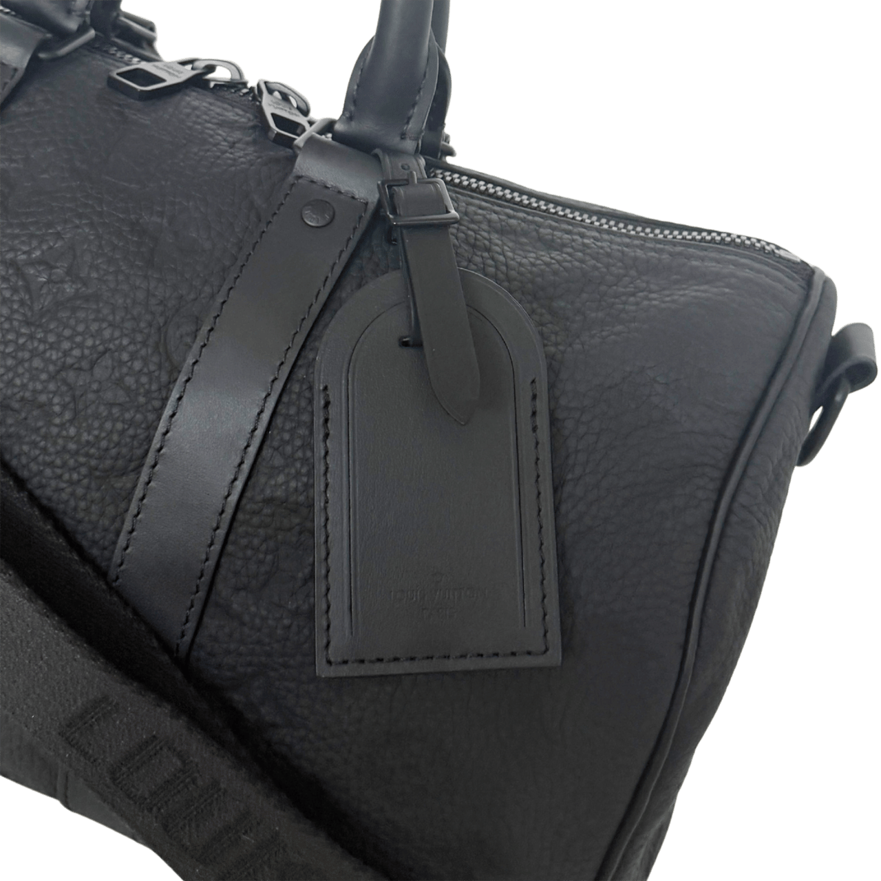 Louis Vuitton Louis Vuitton Keepall 35 mit Schulterriemen M22765 Schwarz / neuwertig Zwart
