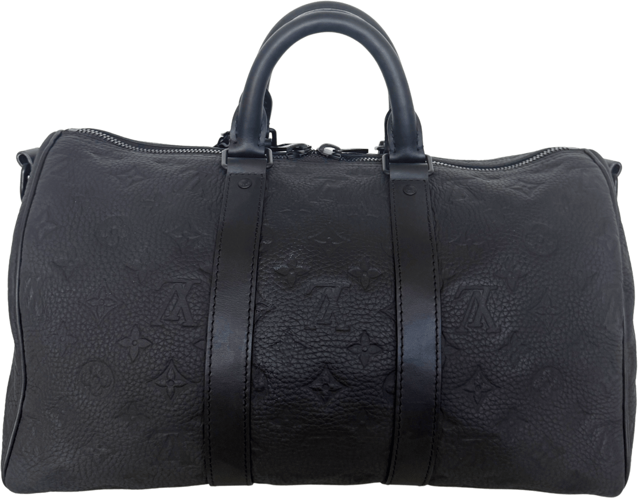 Louis Vuitton Louis Vuitton Keepall 35 mit Schulterriemen M22765 Schwarz / neuwertig Zwart