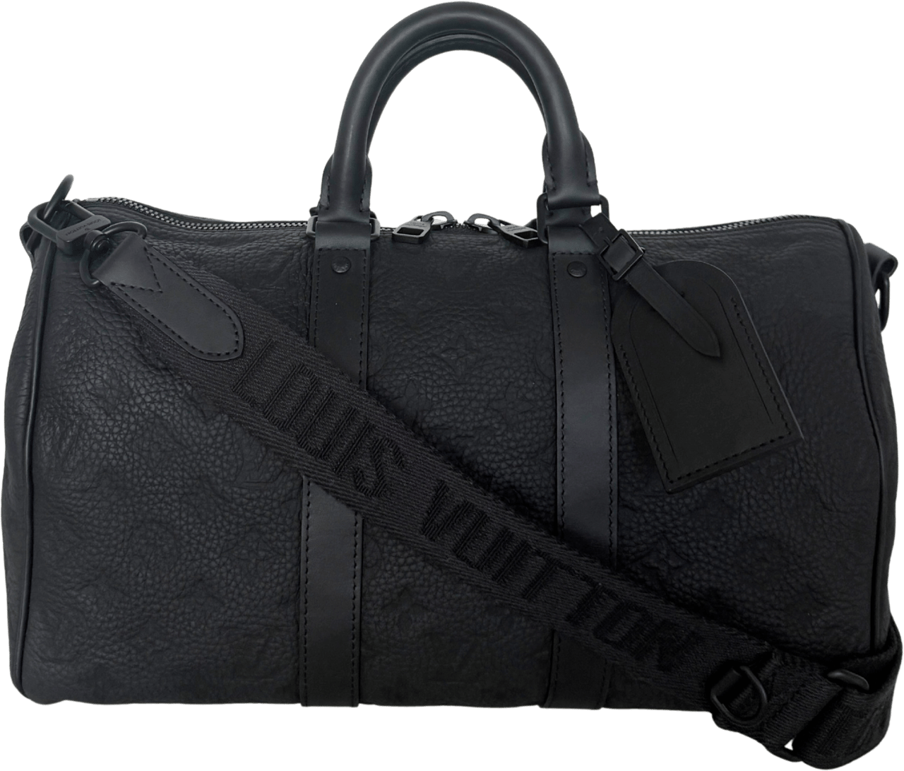 Louis Vuitton Louis Vuitton Keepall 35 mit Schulterriemen M22765 Schwarz / neuwertig Zwart