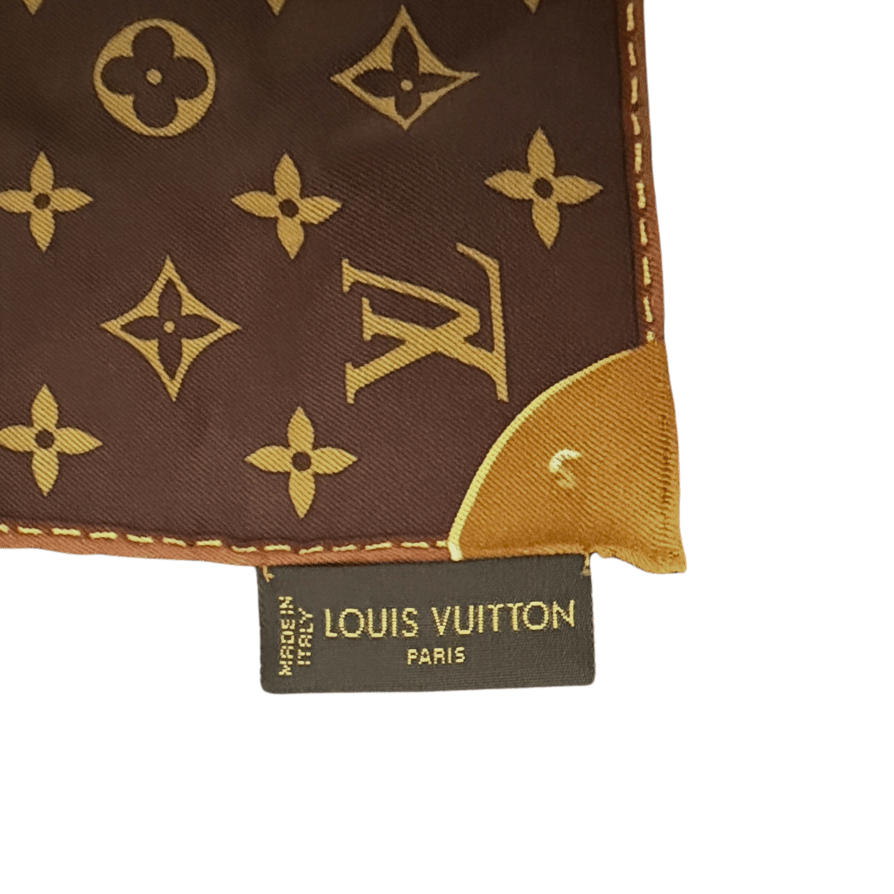 Louis Vuitton Louis Vuitton Monogram Classic Seidentuch Braun / neuwertig Bruin