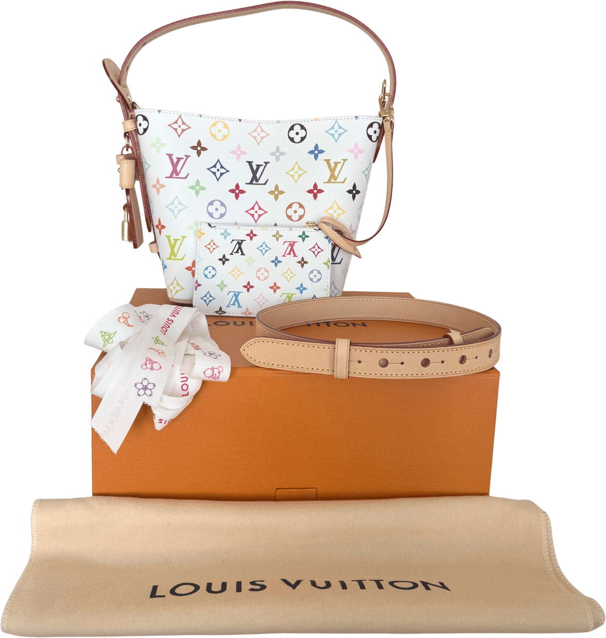 Louis Vuitton Louis Vuitton x Takashi Murakami All In BB M13089 Multicolor Fullset / neuwertig Divers