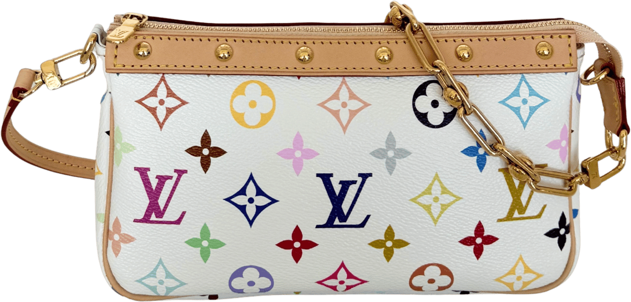 Louis Vuitton Louis Vuitton x Takashi Murakami Pochette Accessoires Other Monogram Canvas M13404 Multicolor Fullset / neuwertig Divers