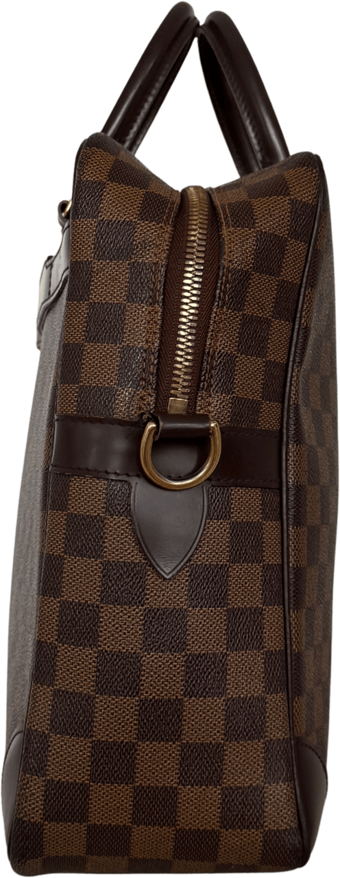 Louis Vuitton Louis Vuittons Porte Documents Voyage GM Damier Ebene Braun / gut Bruin