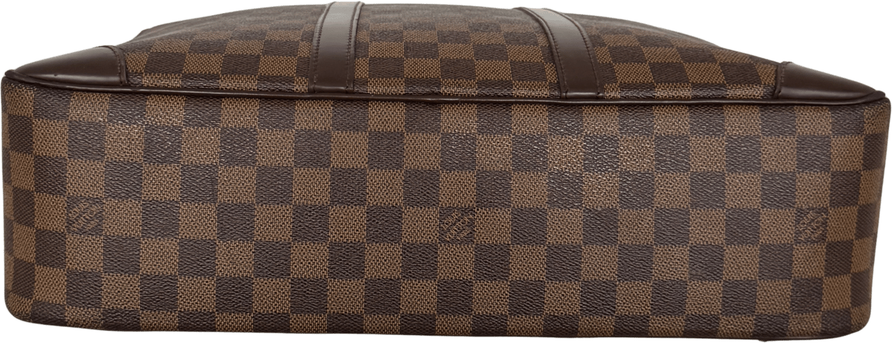 Louis Vuitton Louis Vuittons Porte Documents Voyage GM Damier Ebene Braun / gut Bruin