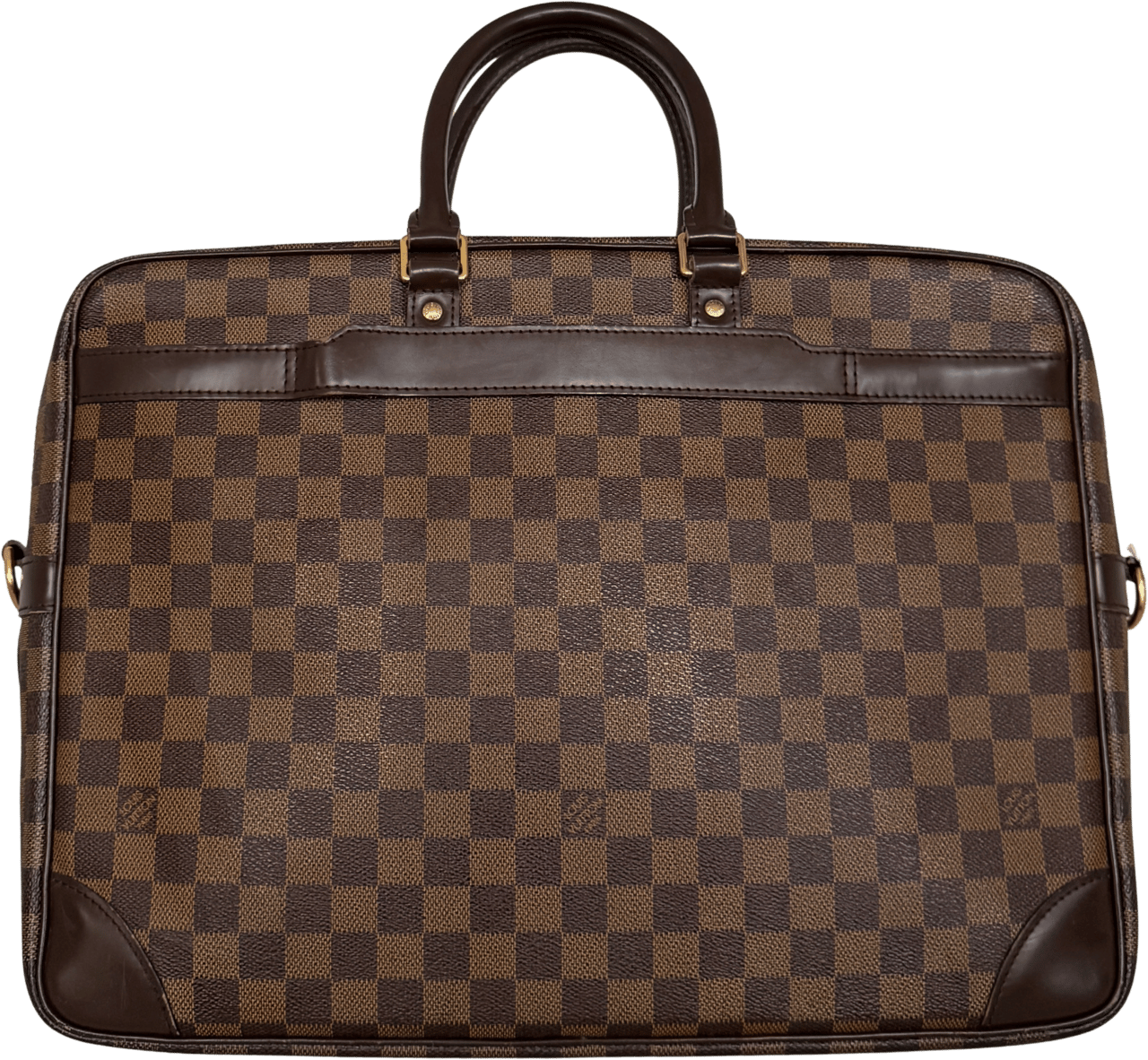 Louis Vuitton Louis Vuittons Porte Documents Voyage GM Damier Ebene Braun / gut Bruin