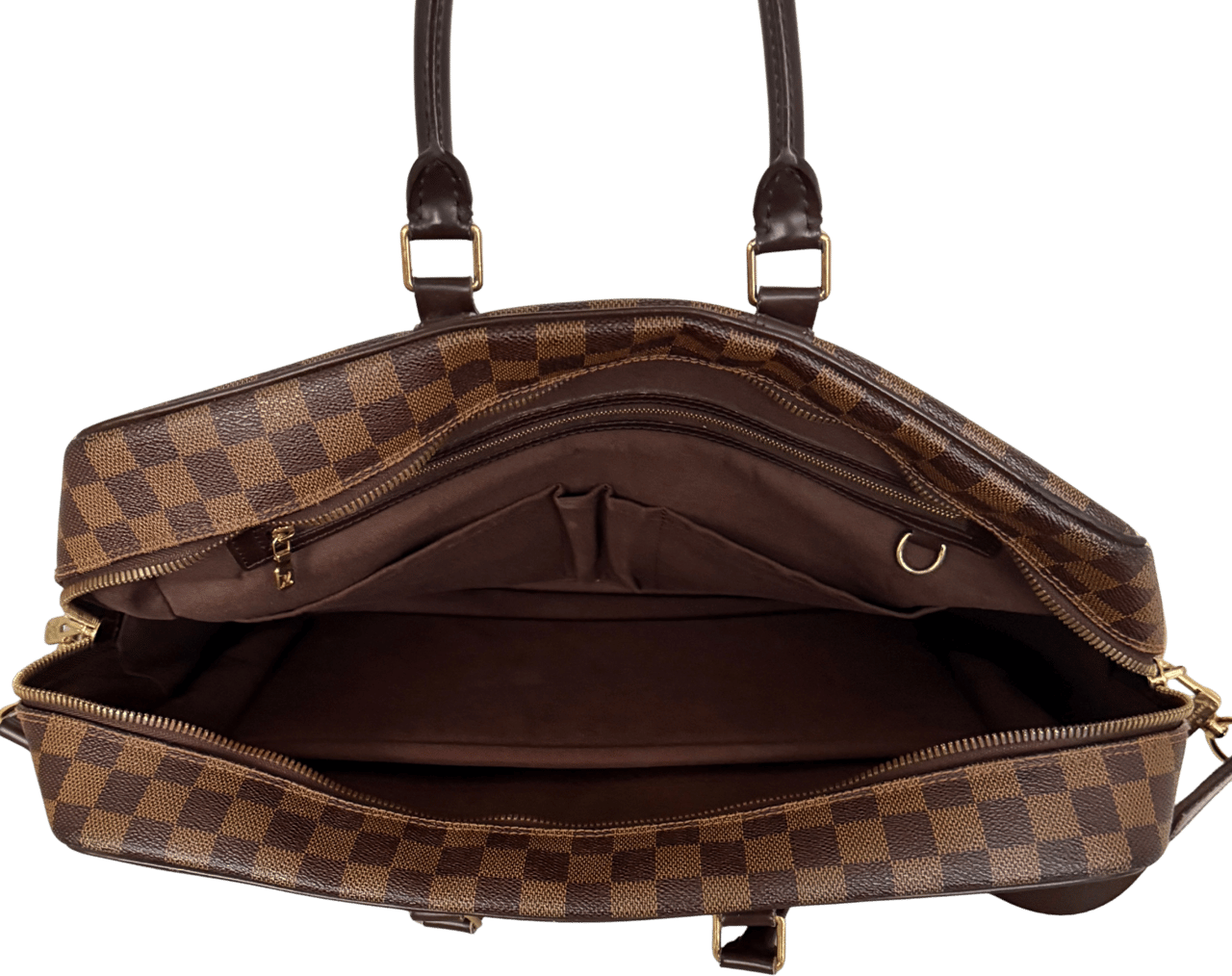 Louis Vuitton Louis Vuittons Porte Documents Voyage GM Damier Ebene Braun / gut Bruin