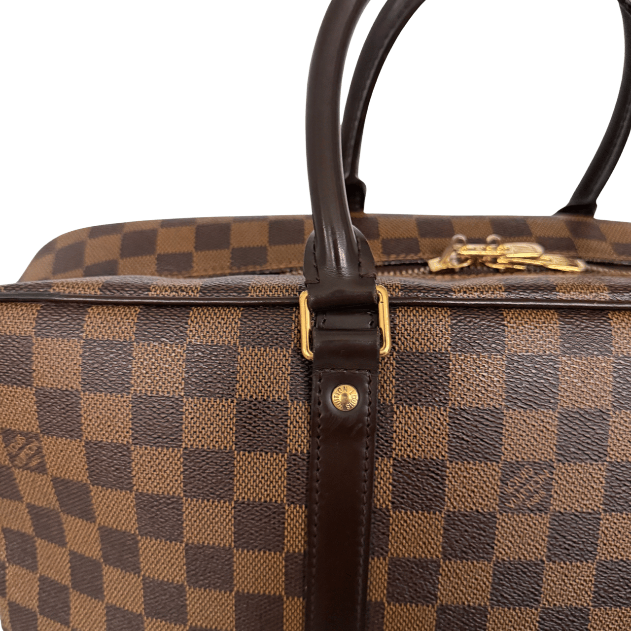 Louis Vuitton Louis Vuittons Porte Documents Voyage GM Damier Ebene Braun / gut Bruin