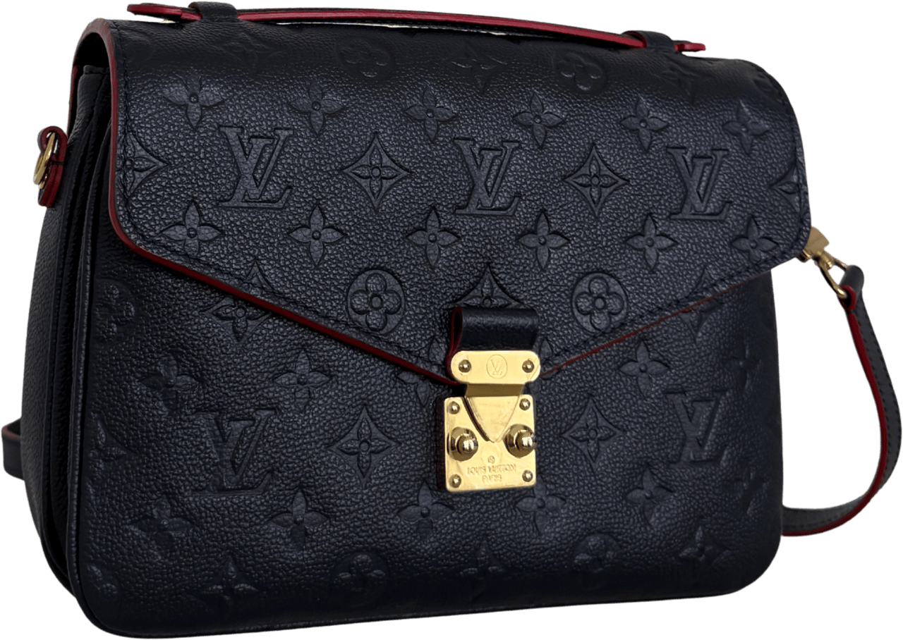 Louis Vuitton Louis Vuitton Pochette Métis Empreinte leather black M41487 full set / very good Blauw