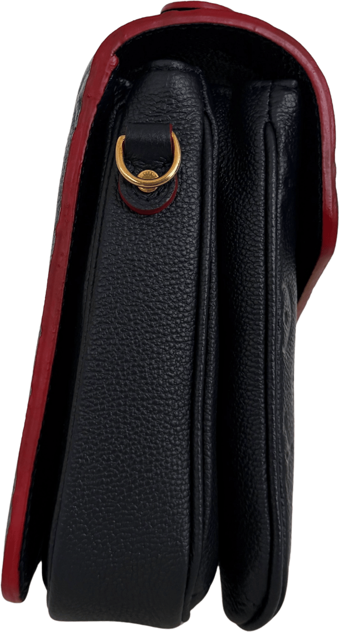 Louis Vuitton Louis Vuitton Pochette Métis Empreinte leather black M41487 full set / very good Blauw