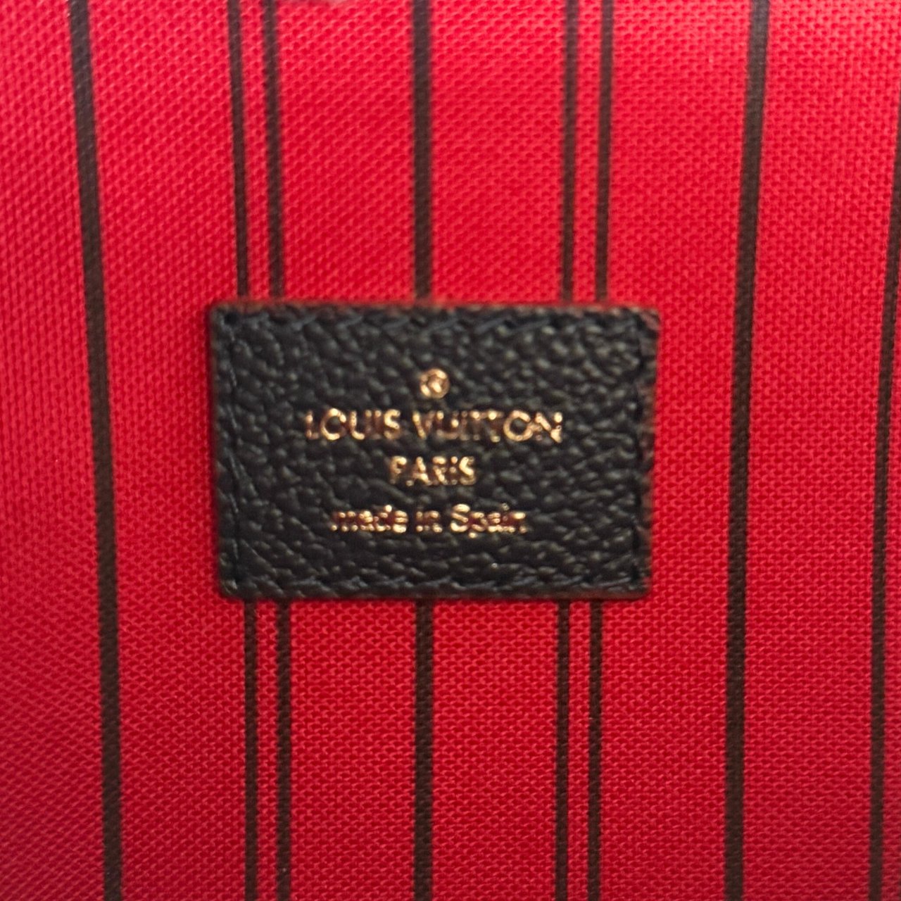 Louis Vuitton Louis Vuitton Pochette Métis Empreinte leather black M41487 full set / very good Blauw