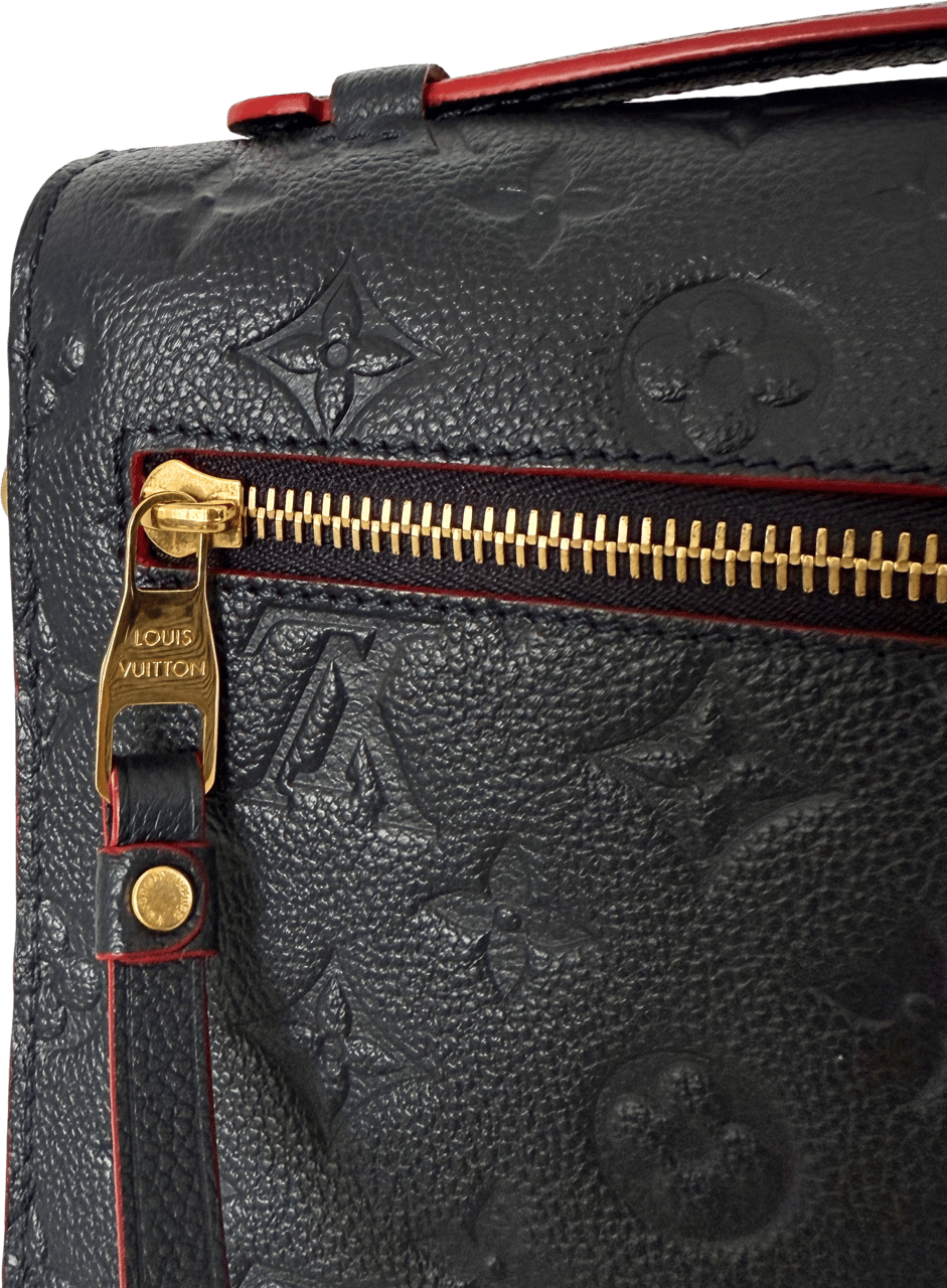 Louis Vuitton Louis Vuitton Pochette Métis Empreinte leather black M41487 full set / very good Blauw