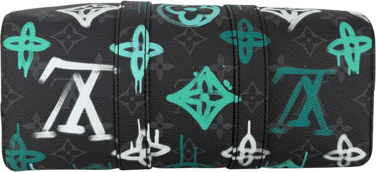 Louis Vuitton Louis Vuitton Keepall Bandoulière 25 LV Graffiti Multicolor M21399 Fullset / neuwertig Zwart