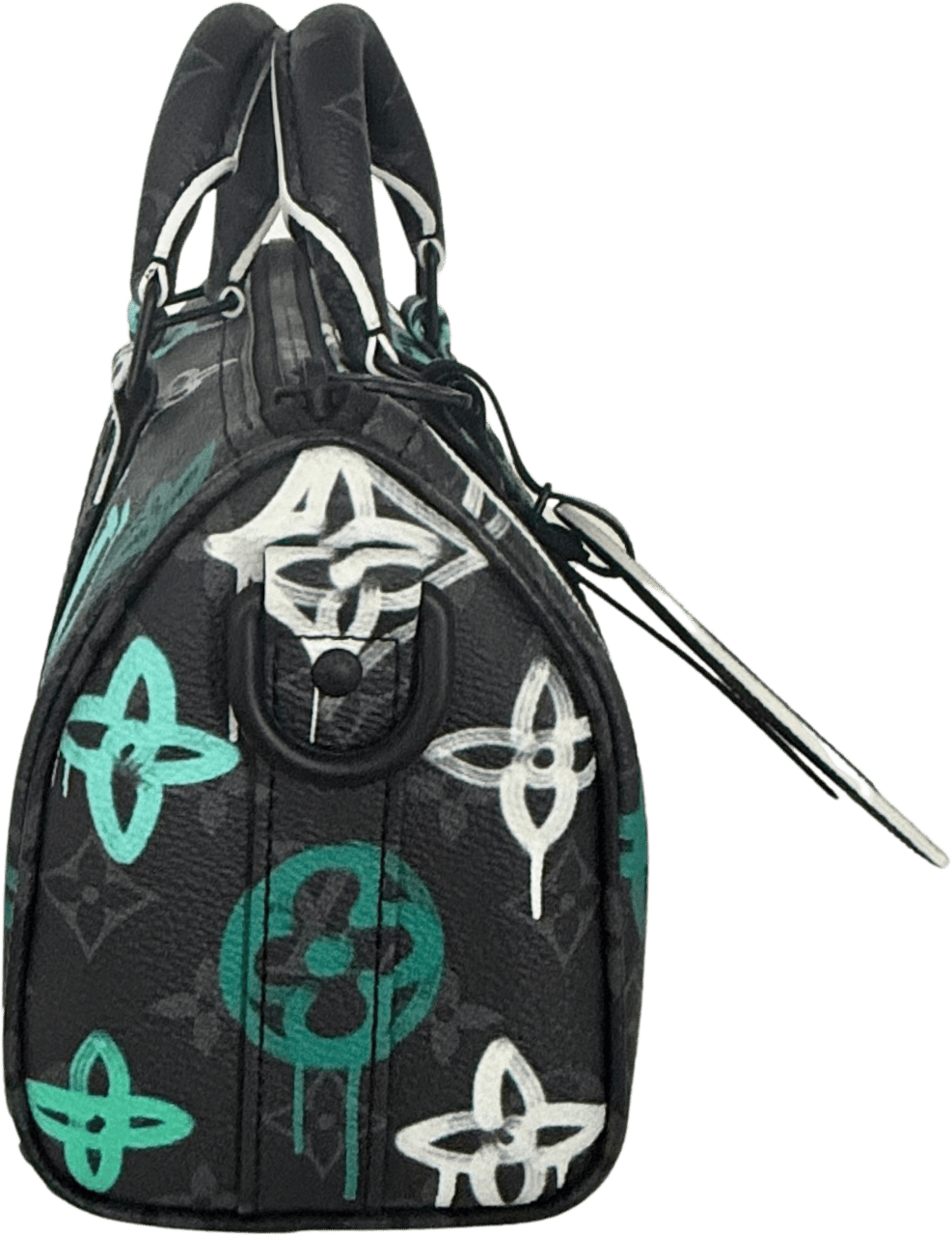 Louis Vuitton Louis Vuitton Keepall Bandoulière 25 LV Graffiti Multicolor M21399 Fullset / neuwertig Zwart
