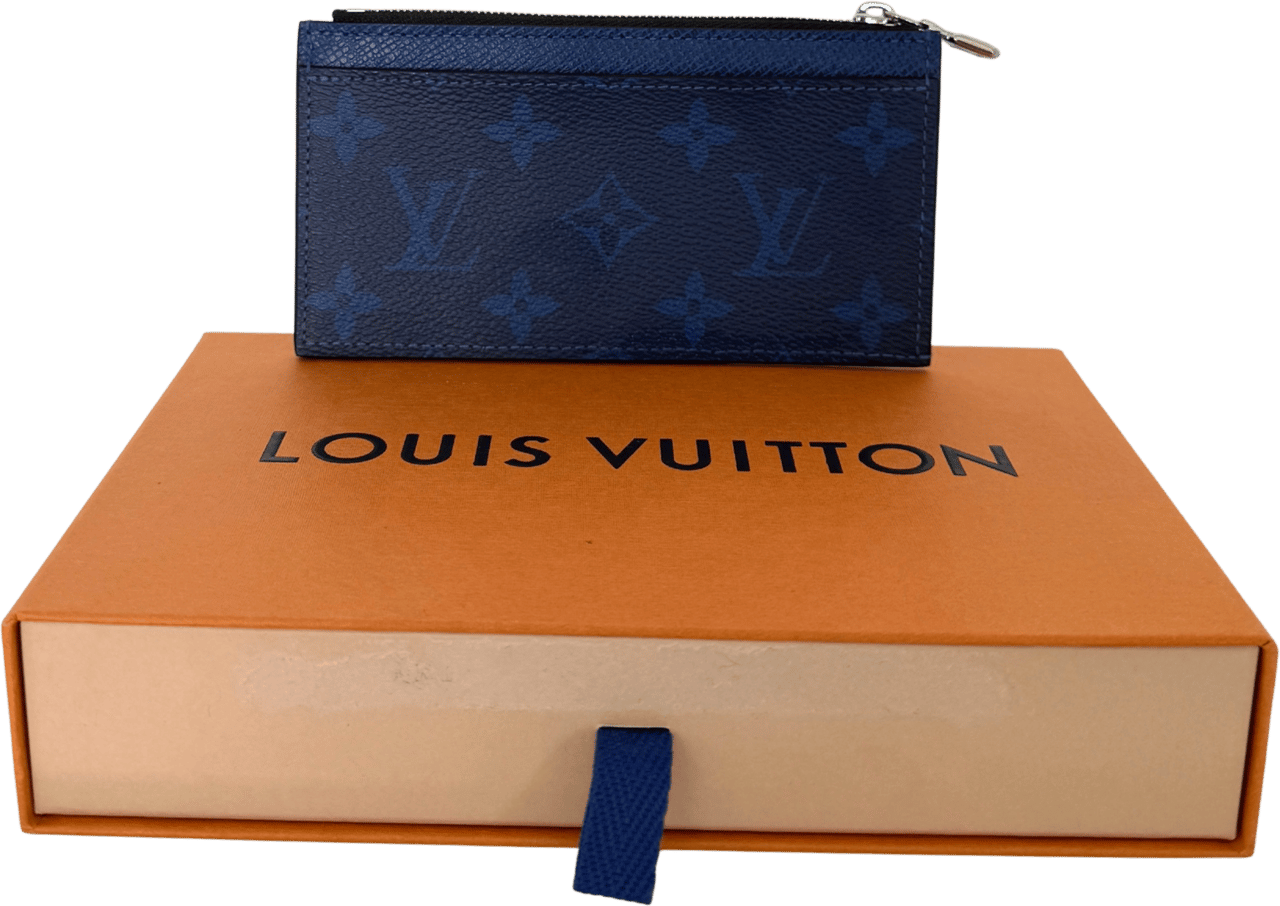 Louis Vuitton Louis Vuitton Taigarama Kartenetui M30270 Blau / neuwertig Blauw