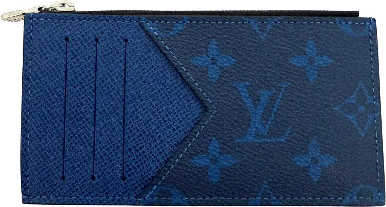 Louis Vuitton Louis Vuitton Taigarama Kartenetui M30270 Blau / neuwertig Blauw