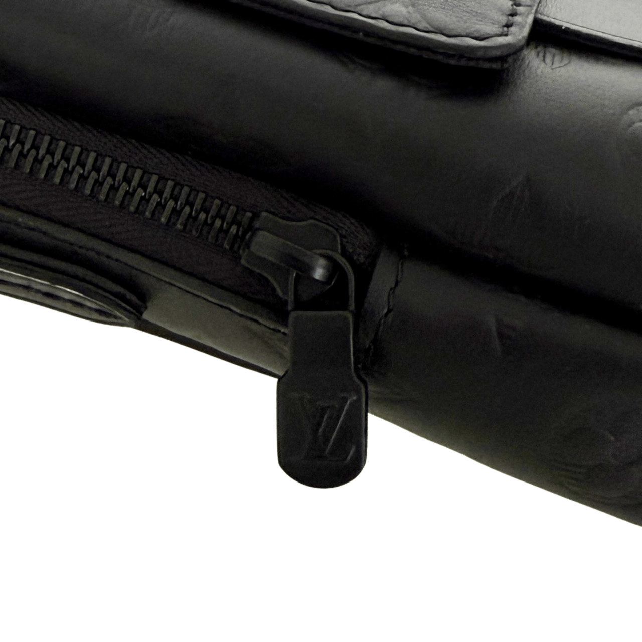 Louis Vuitton Louis Vuitton Double Phone Pouch NM M81323 Black Full Set Zwart