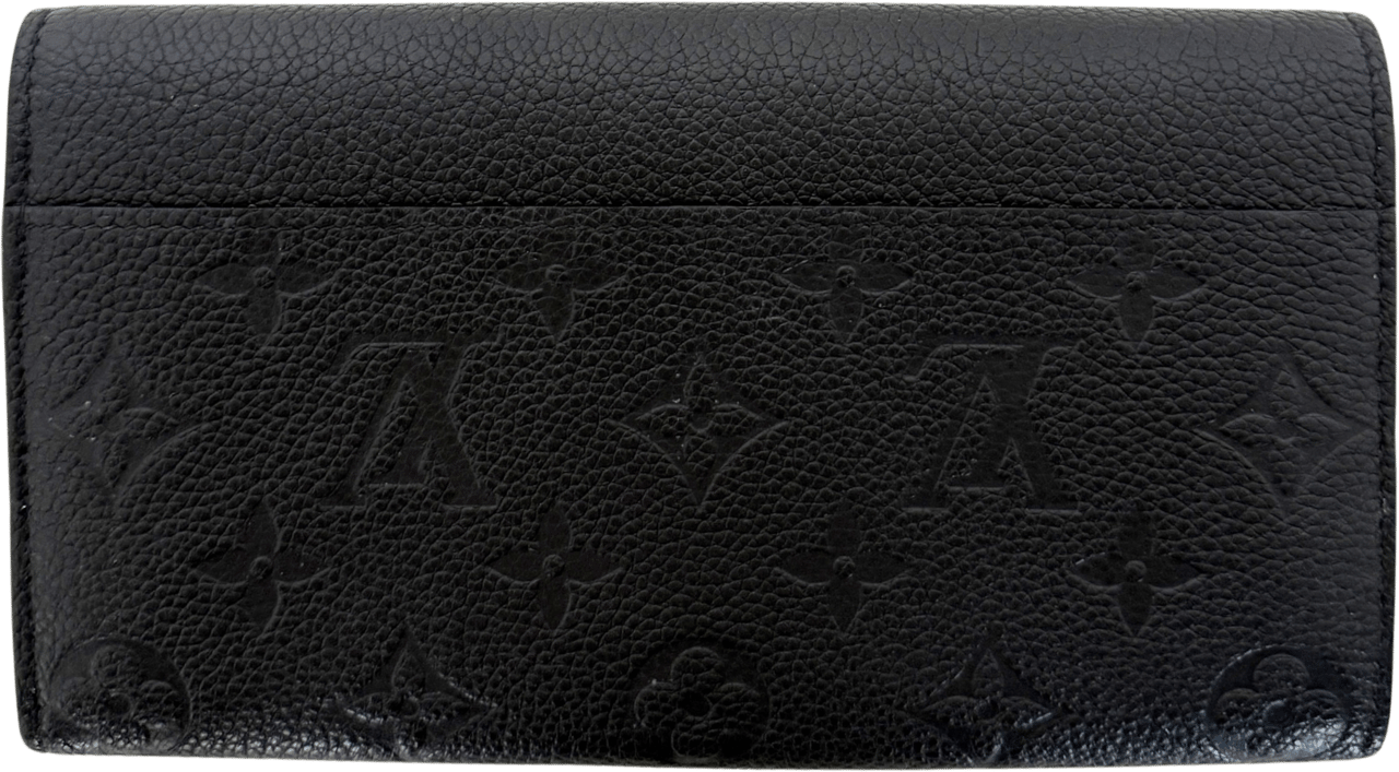 Louis Vuitton Louis Vuitton Sarah Geldbörse Monogram Empreinte M61182 Schwarz / sehr gut Zwart