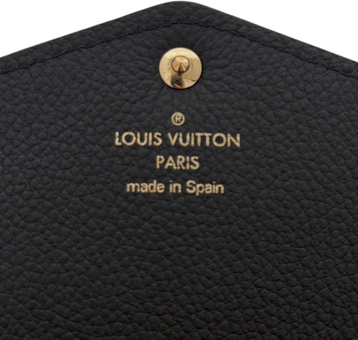 Louis Vuitton Louis Vuitton Sarah Geldbörse Monogram Empreinte M61182 Schwarz / sehr gut Zwart
