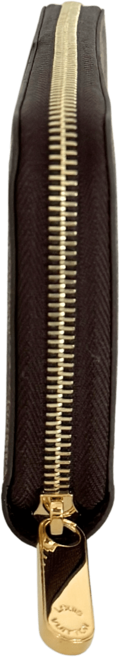 Louis Vuitton Louis Vuitton Zippy Geldbörse in Damier Ebene Canvas N41661 Braun / neuwertig Bruin