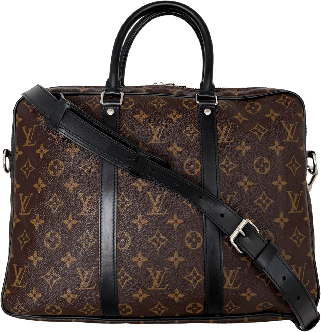 Louis Vuitton Louis Vuitton Porte Documents Voyage PM M52005 Braun / gut Bruin
