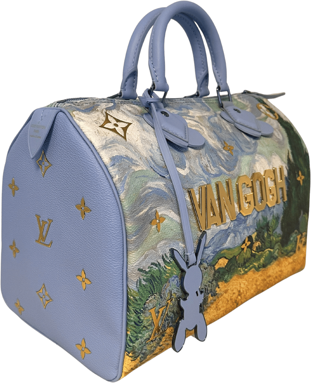 Louis Vuitton Louis Vuitton X Jeff Koons Speedy Vincent Van Gogh Masters 30 Lavender Multicolor Fullset /neuwertig Blauw