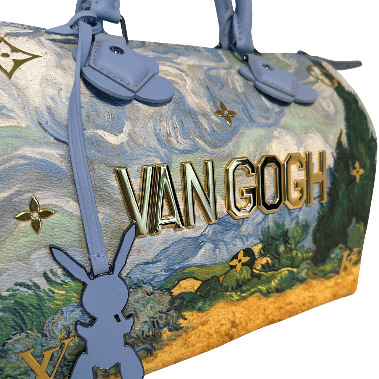 Louis Vuitton Louis Vuitton X Jeff Koons Speedy Vincent Van Gogh Masters 30 Lavender Multicolor Fullset /neuwertig Blauw