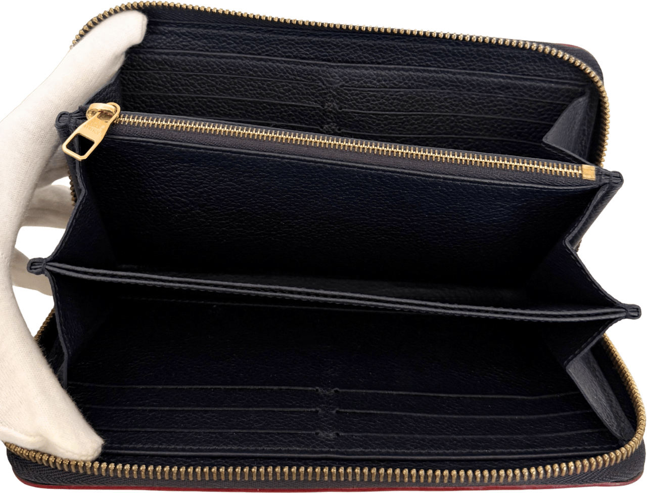 Louis Vuitton Louis Vuitton Zippy Geldbörse Empreinte Marineblau Fullset / sehr gut Blauw