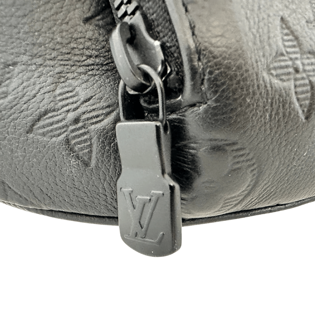 Louis Vuitton Louis Vuitton Rush Bumbag Monogram Shadow Leder schwarz Fullset / sehr gut Zwart