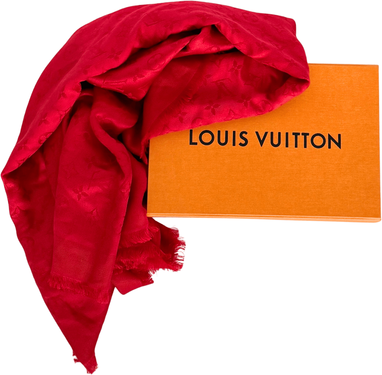 Louis Vuitton Louis Vuitton Monogram Classic Tuch Rot  / sehr gut Rood