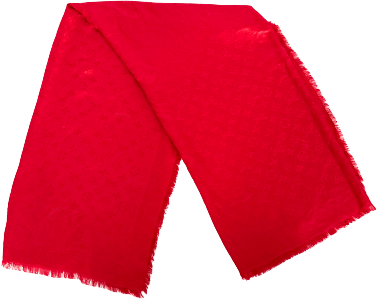 Louis Vuitton Louis Vuitton Monogram Classic Tuch Rot  / sehr gut Rood