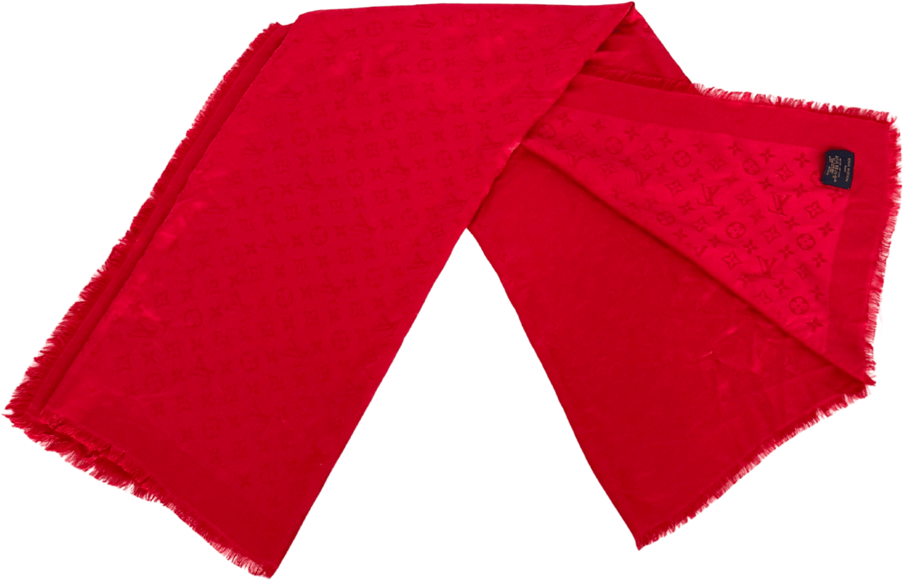 Louis Vuitton Louis Vuitton Monogram Classic Tuch Rot  / sehr gut Rood