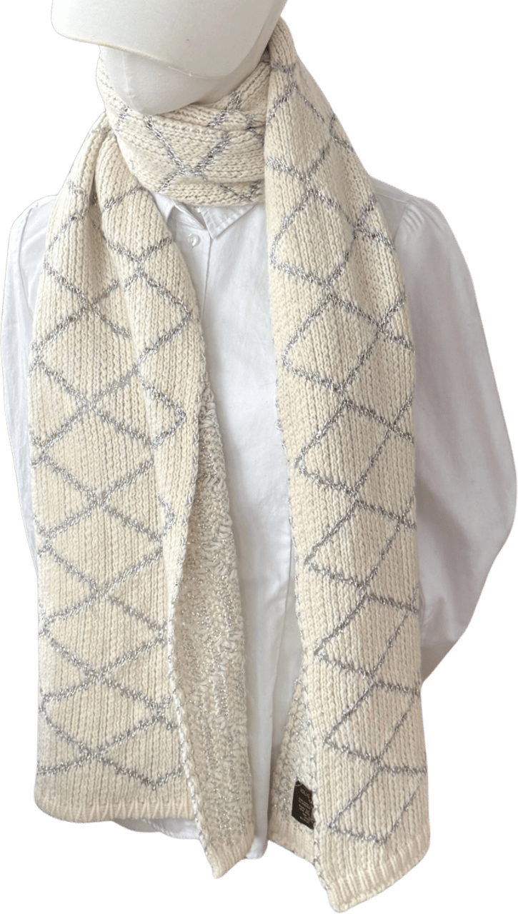 Louis Vuitton Louis Vuitton Strickschal Creme Beige  / sehr gut Beige