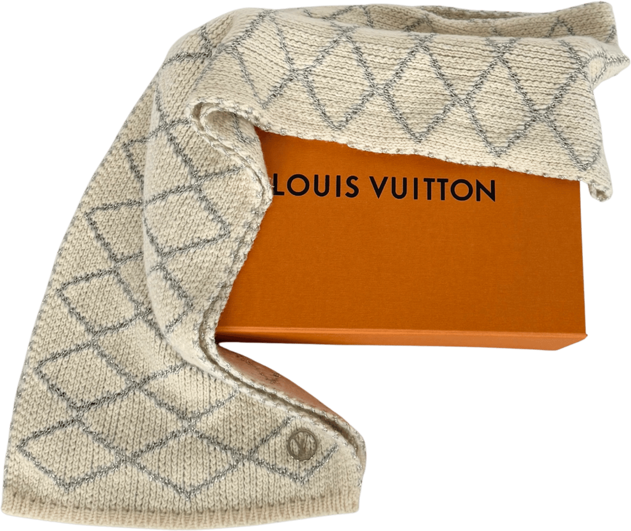Louis Vuitton Louis Vuitton Strickschal Creme Beige  / sehr gut Beige