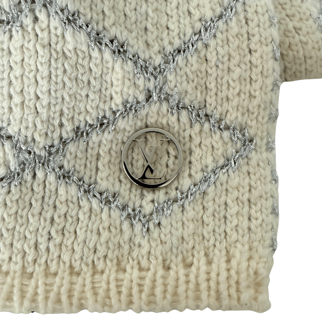 Louis Vuitton Louis Vuitton Strickschal Creme Beige  / sehr gut Beige